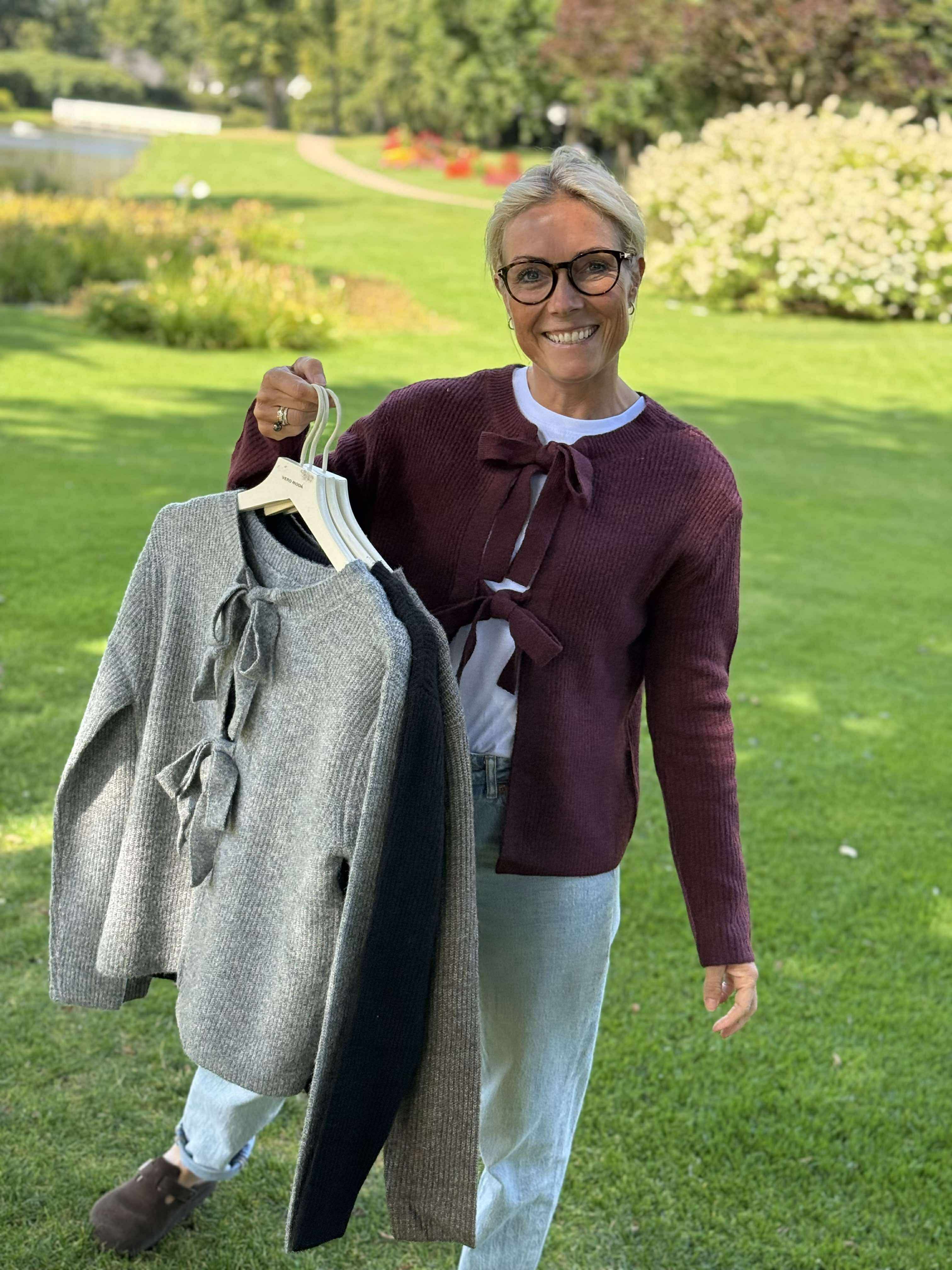 PCSILLY Knit Cardigan - Tawny Port